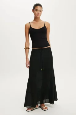 Haven Multi Tiered Maxi Skirt