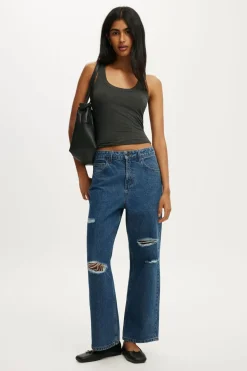 High Rise Wide Crop Jean