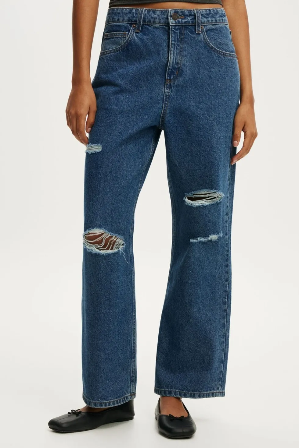 High Rise Wide Crop Jean