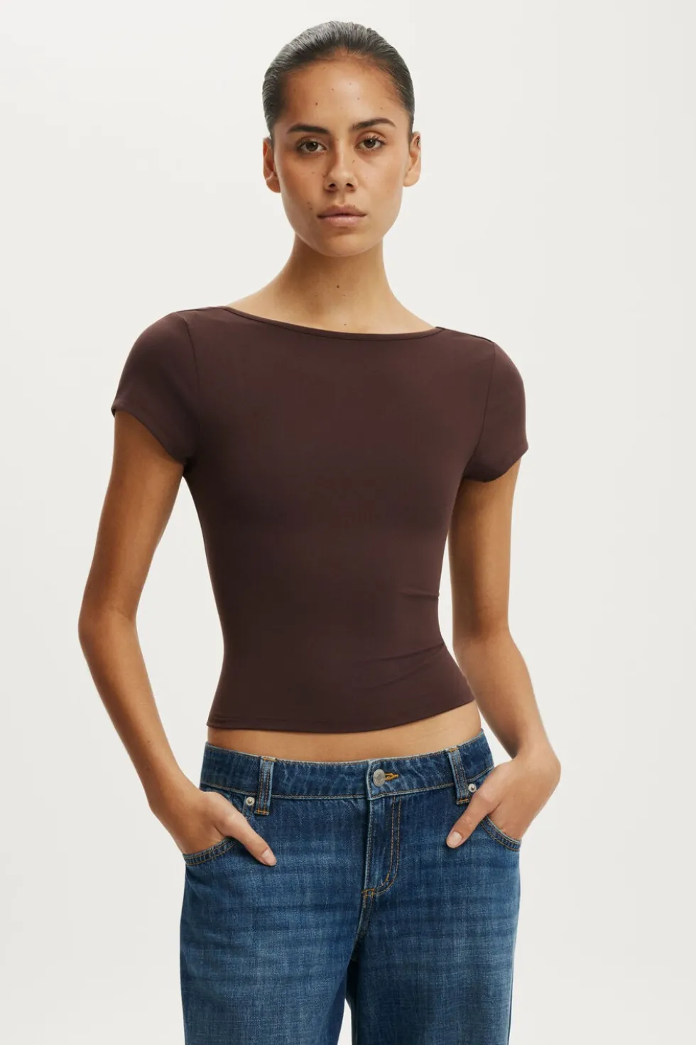 Hold Me Scoop Back Tee