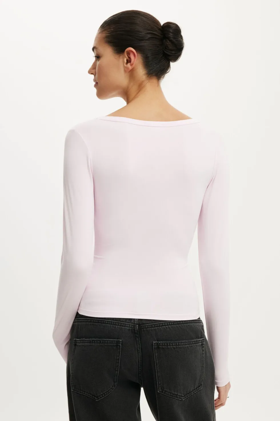 Hold Me V Neck Long Sleeve