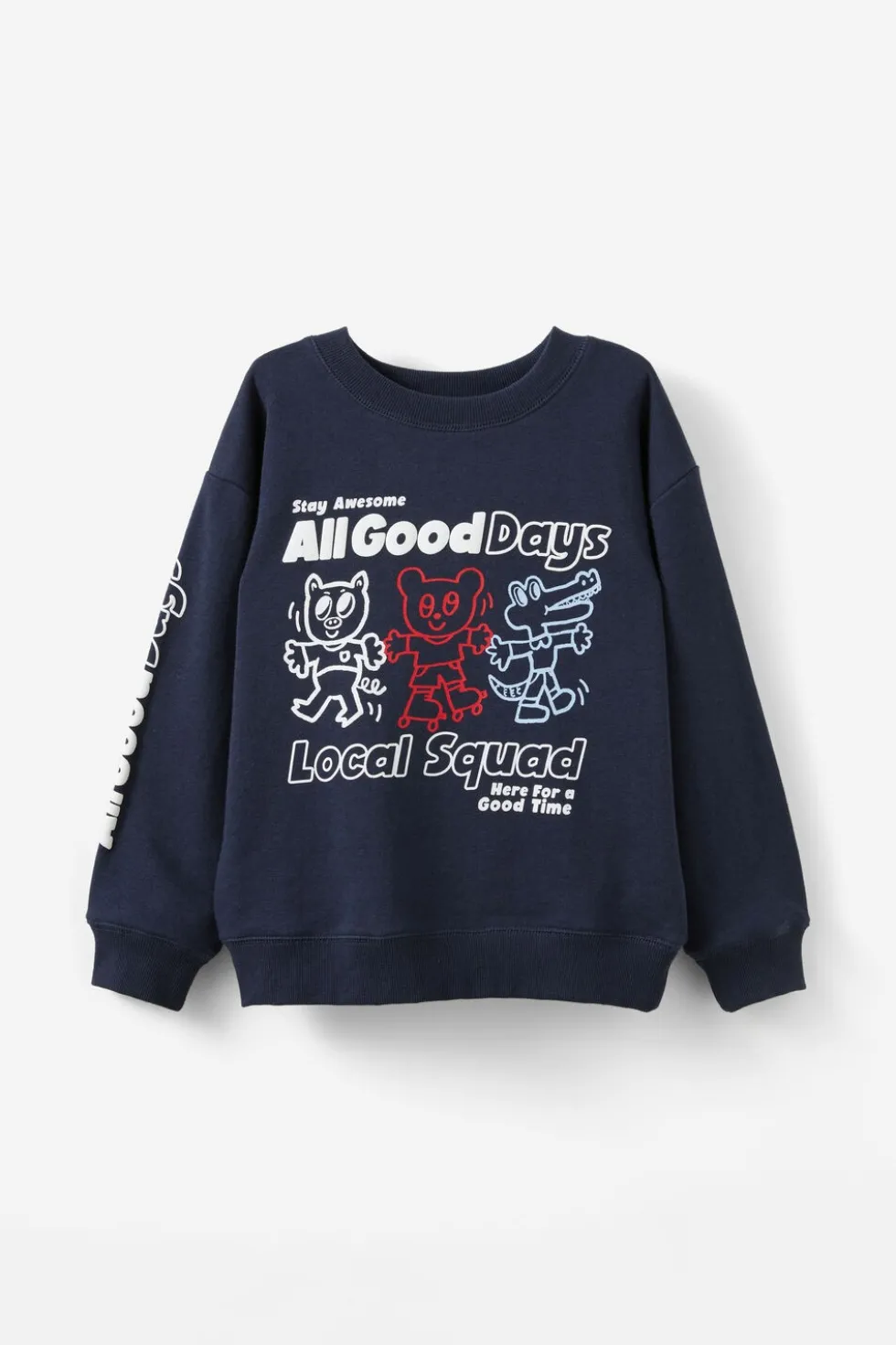 I Scream Colour Fleece Crew Neck
