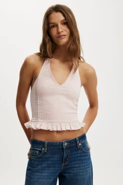 Indigo Halter Top