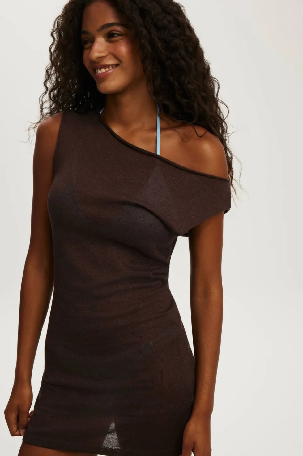 Isla Knit Off Shoulder Mini Dress