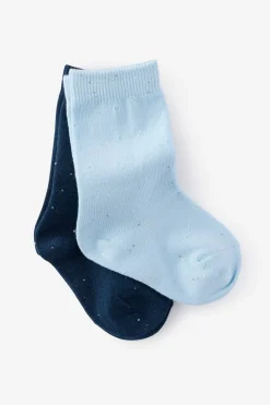 Kids 2Pk Longline Crew Socks