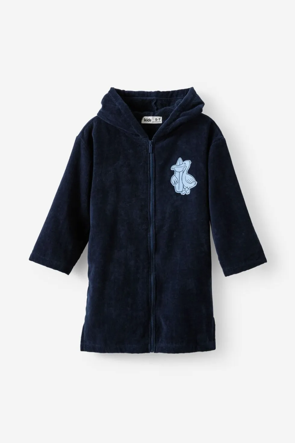 Kids Zip Thru Hooded Towel
