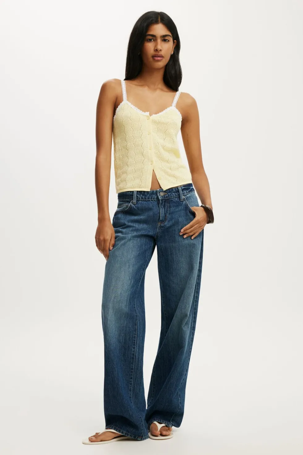 Knit Button Through Cami