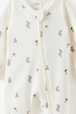 Littlie Organic Long Sleeve Zip All In One Romper