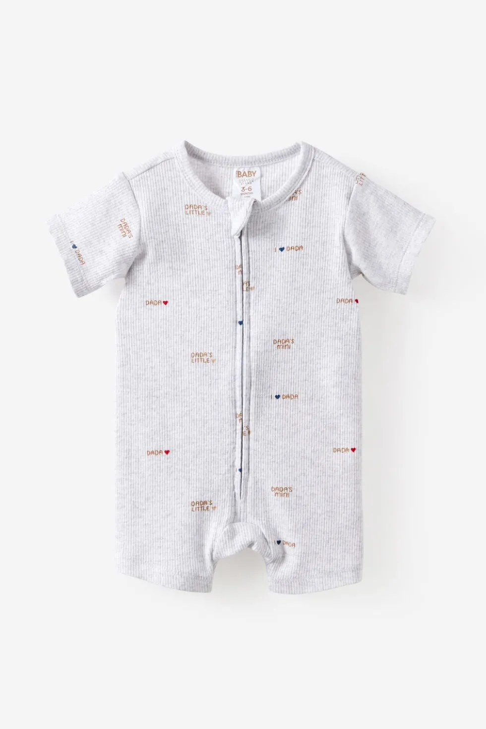 Littlie Organic Short Sleeve Zip All In One Romper