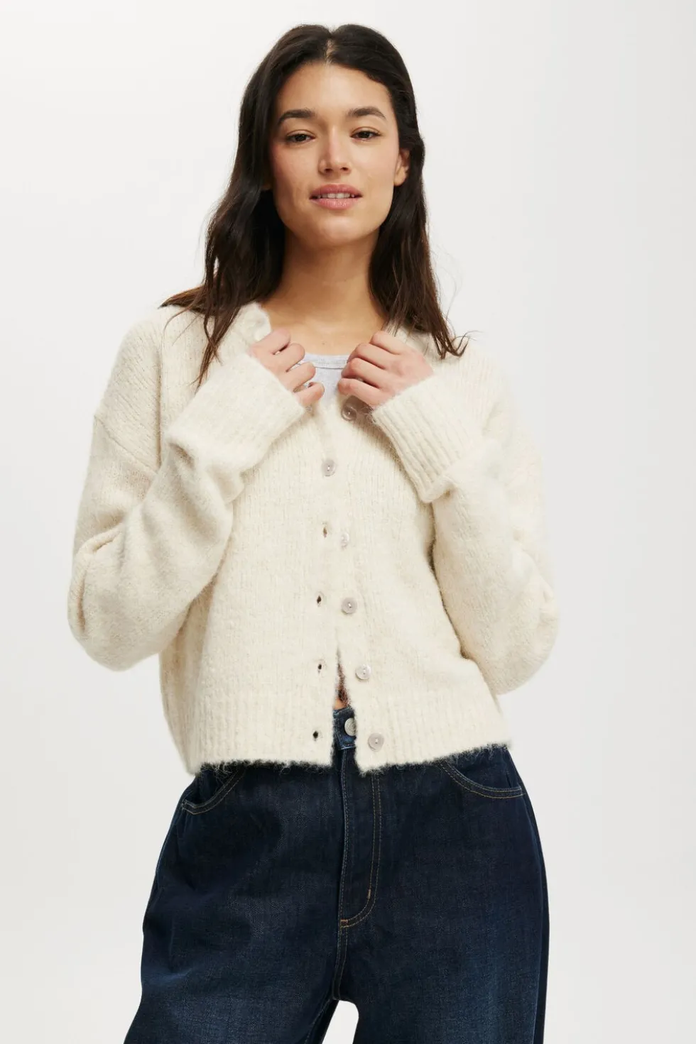 Lofty Luxe Crew Cardigan