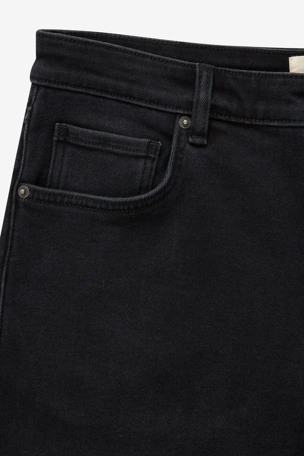 Loose Straight Denim Short