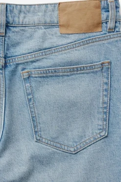 Loose Straight Denim Short