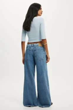 Low Rise Wide Jean