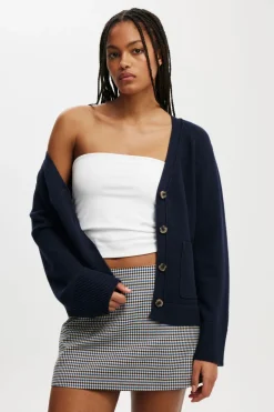 Lux V Neck Pocket Cardigan