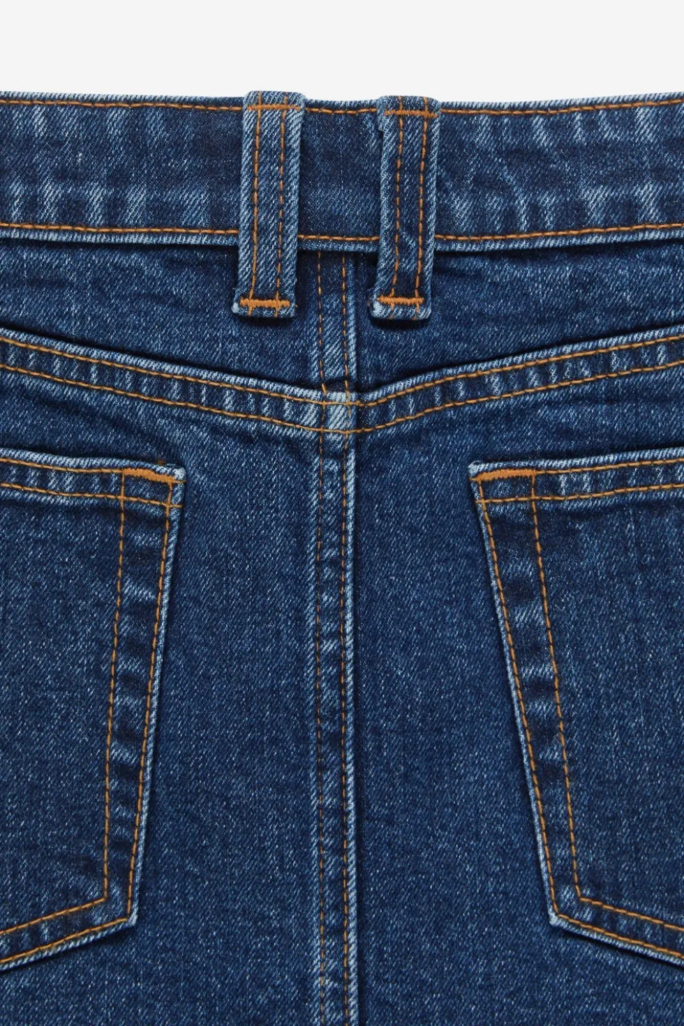 Micro Low Denim Skirt