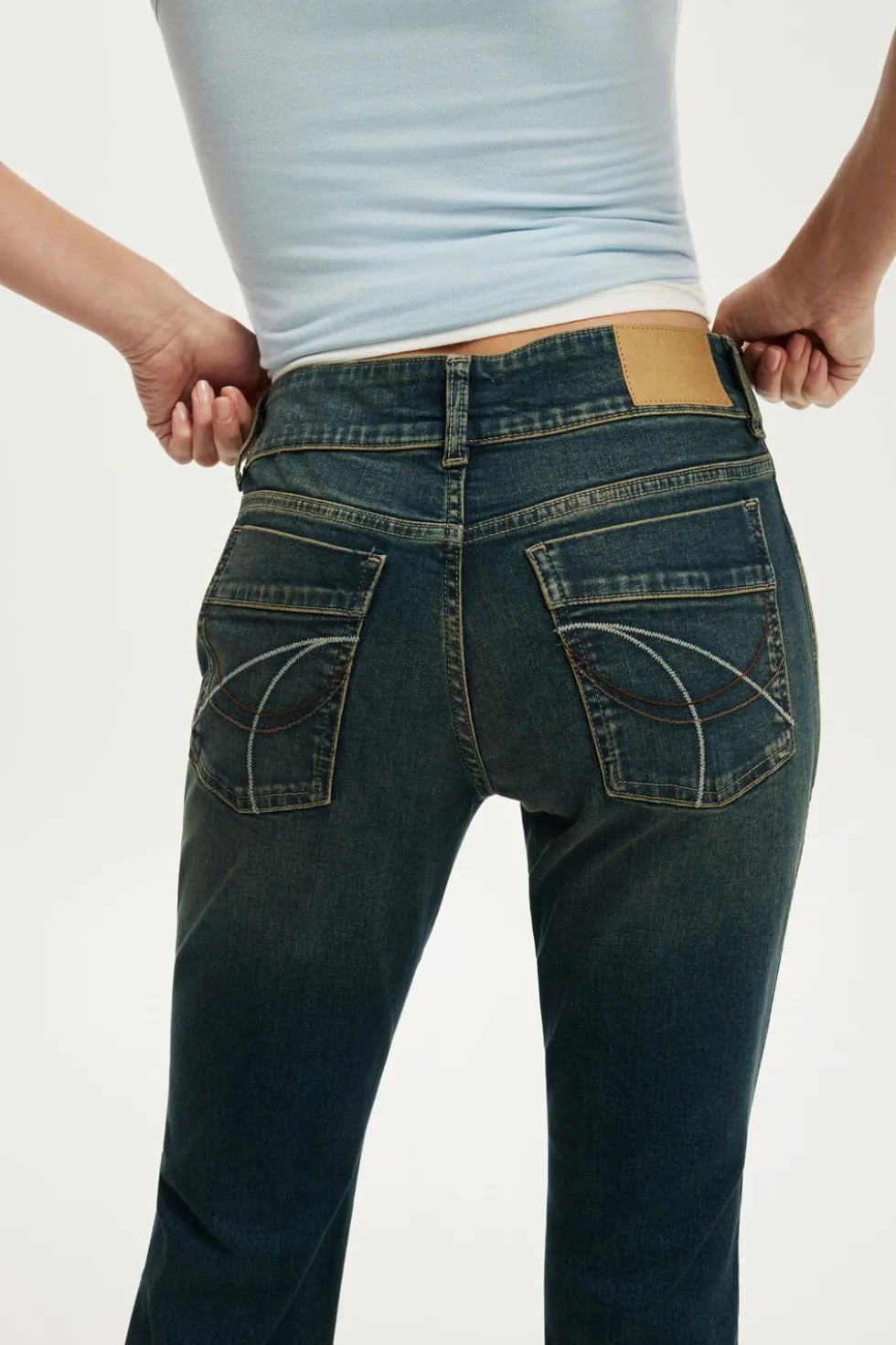 Mid Rise Bootcut Jean