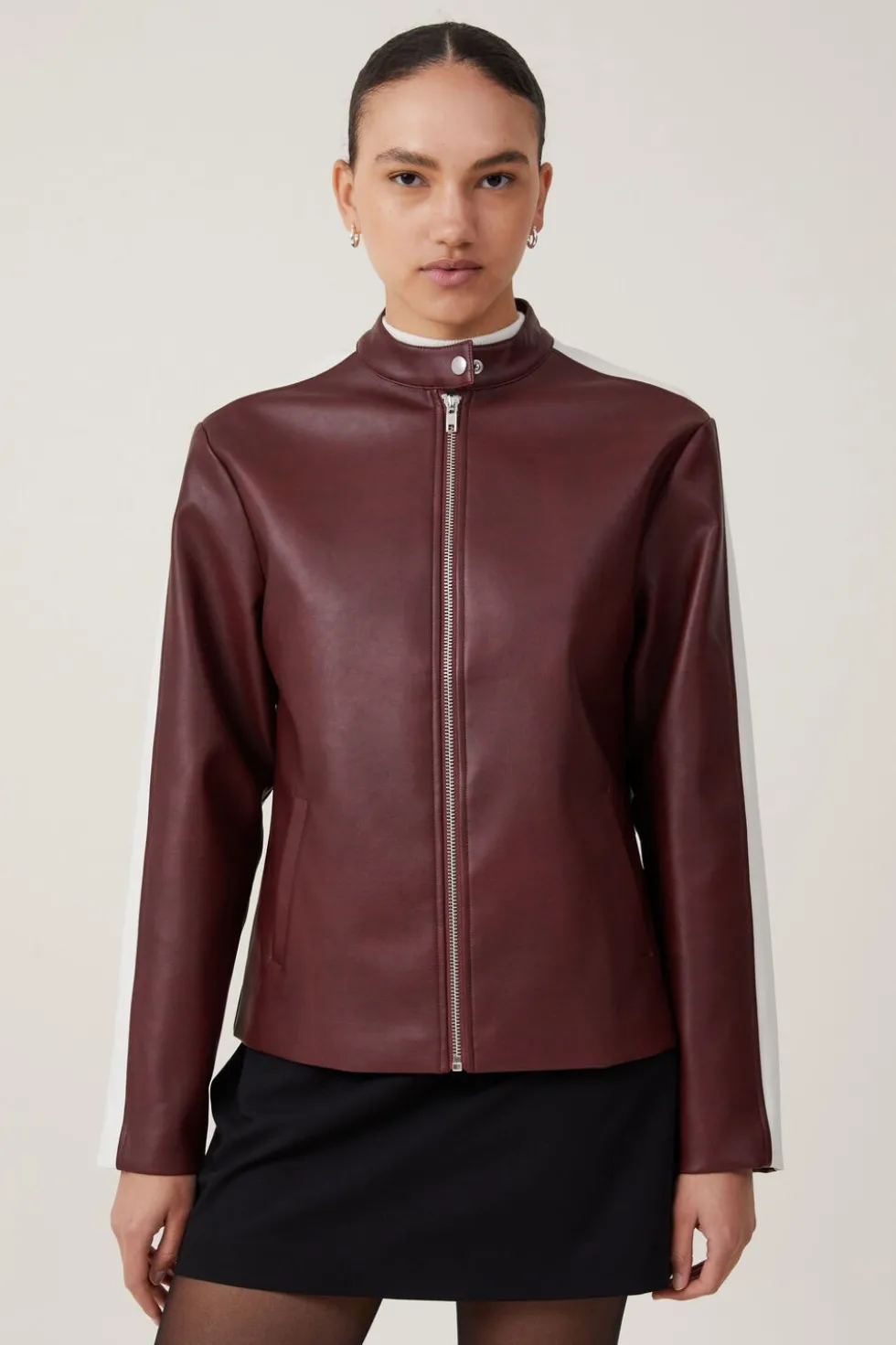 Nova Faux Leather Moto Jacket