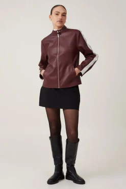 Nova Faux Leather Moto Jacket