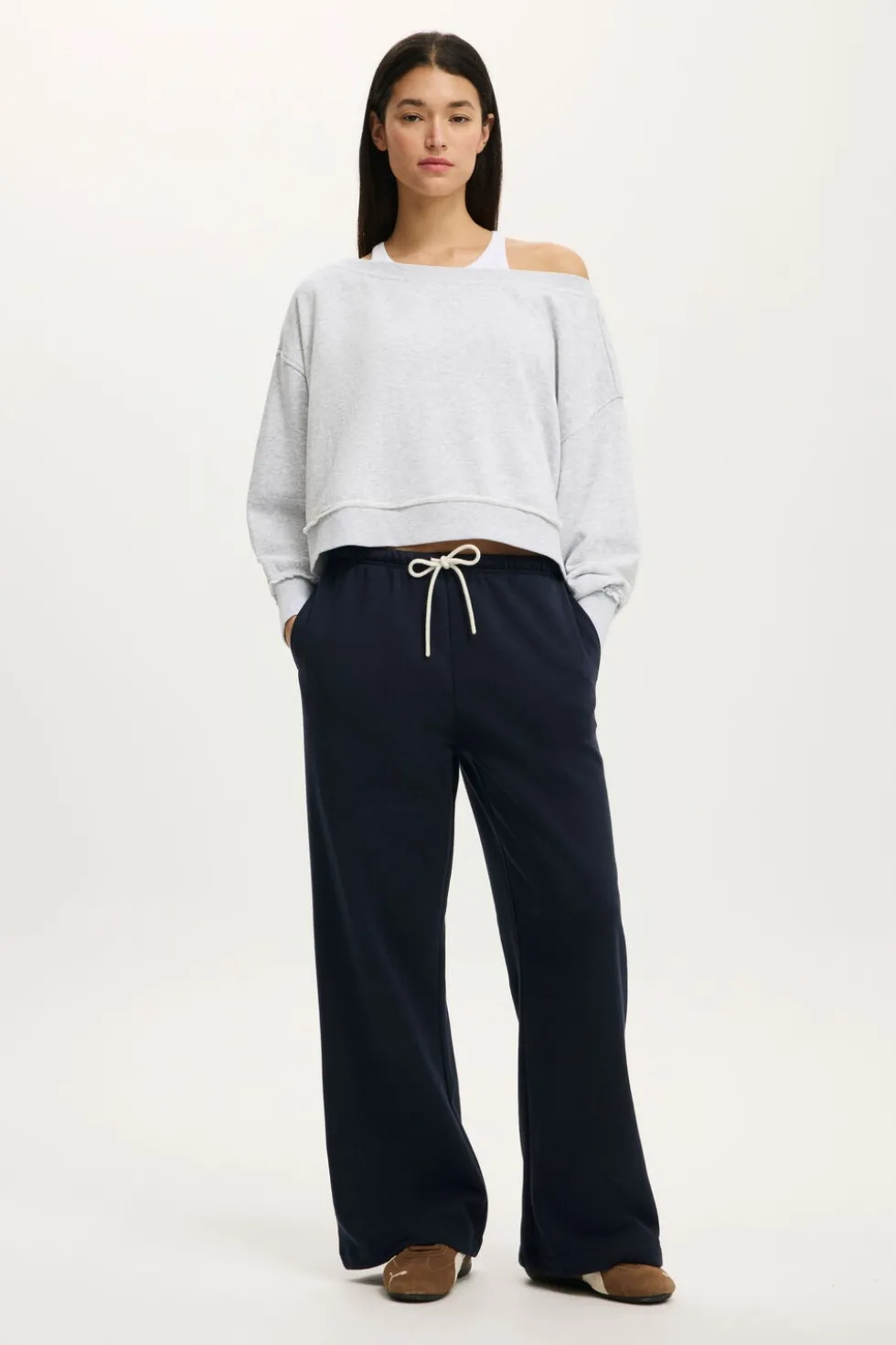 Off Shoulder Sweatshirt