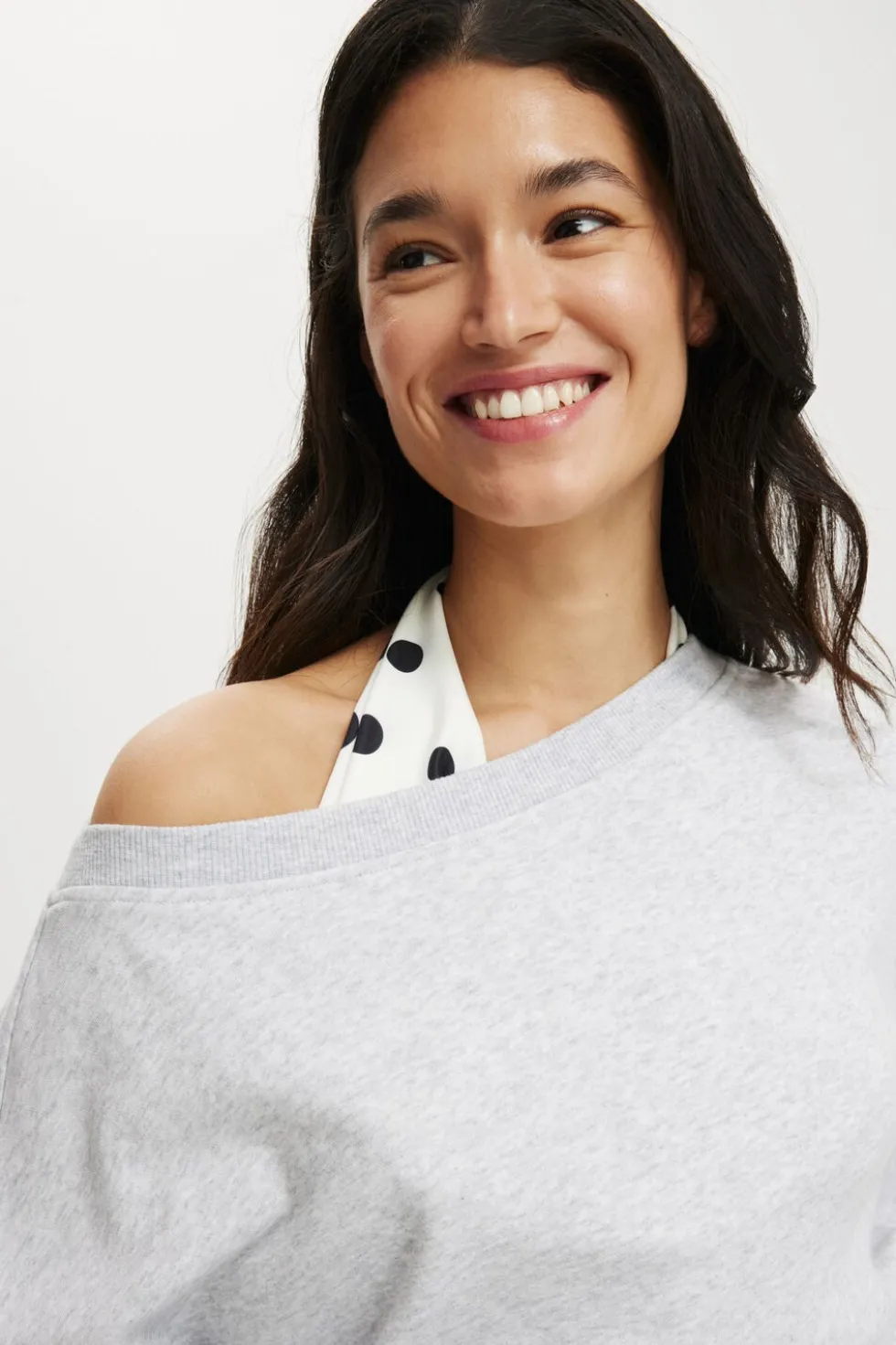 Off Shoulder Sweatshirt