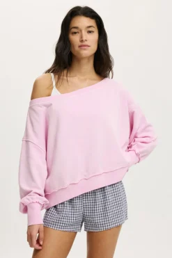 Off Shoulder Sweatshirt