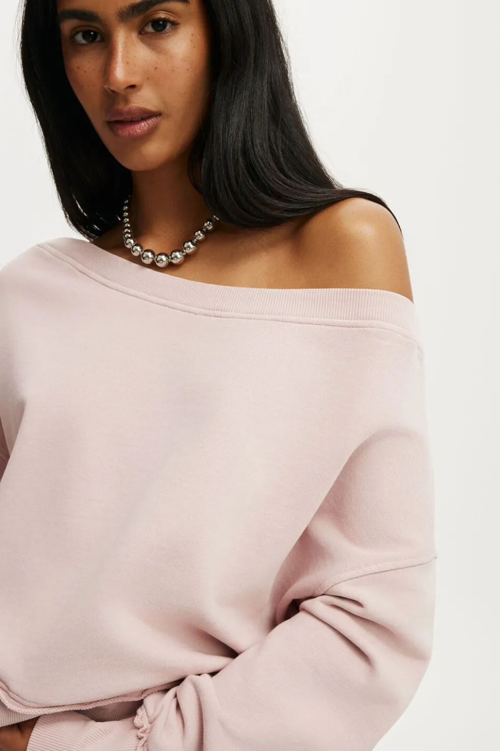 Off Shoulder Sweatshirt