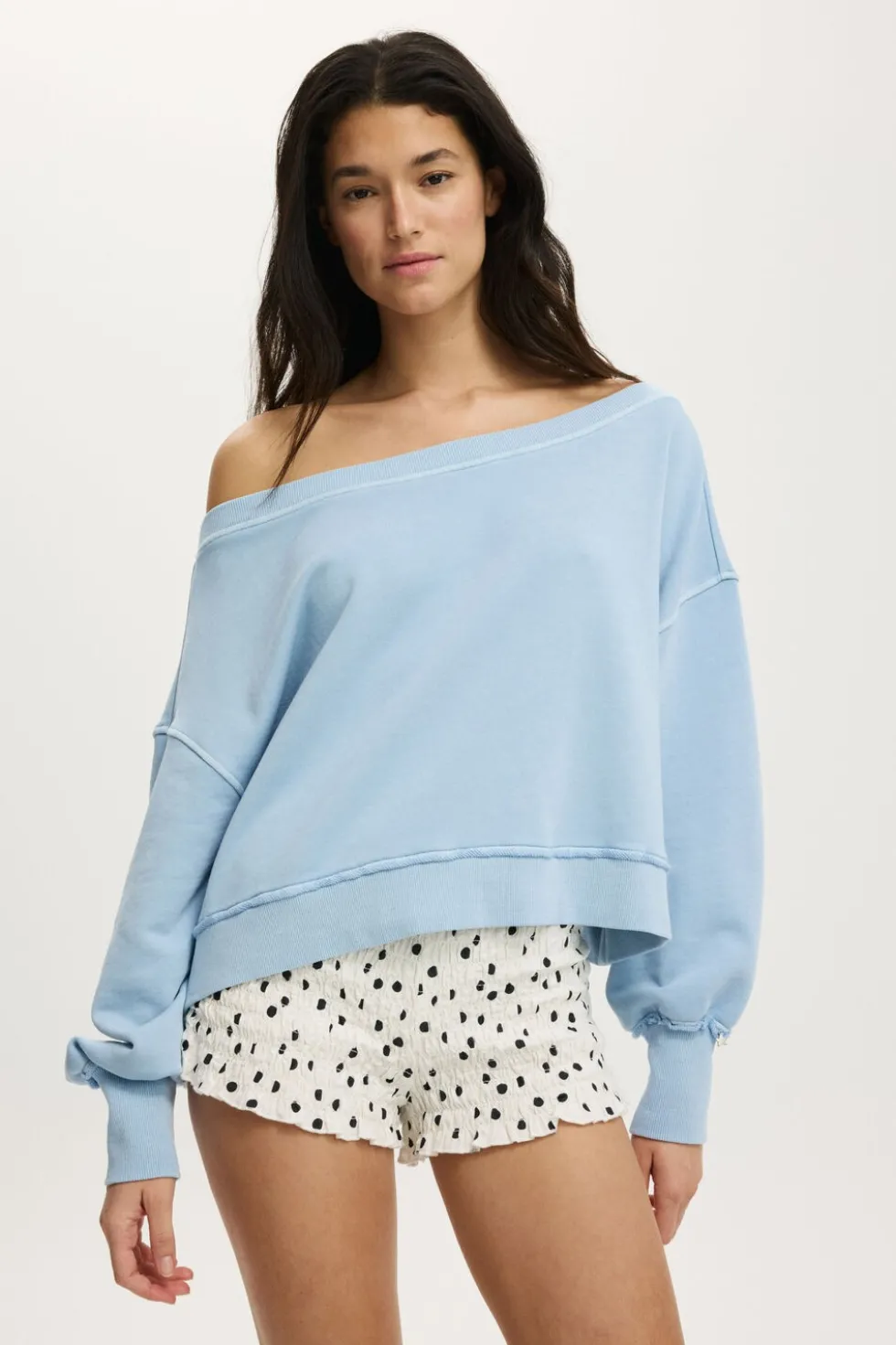 Off Shoulder Sweatshirt