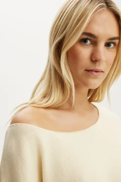 Off The Shoulder Cropped Knit
