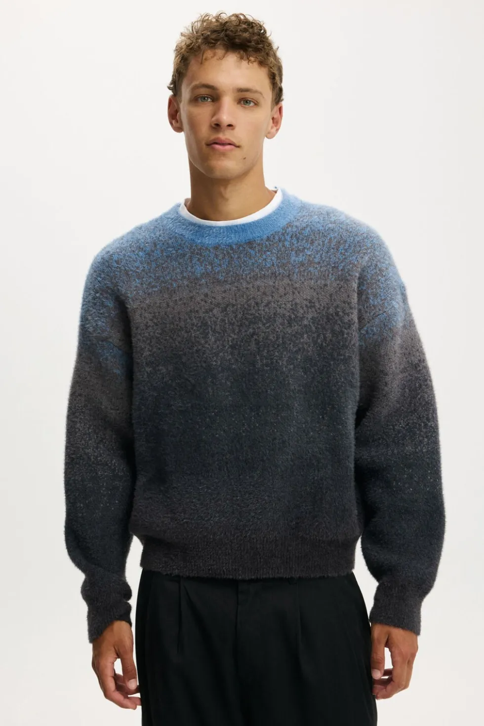 Ombre Crew Knit
