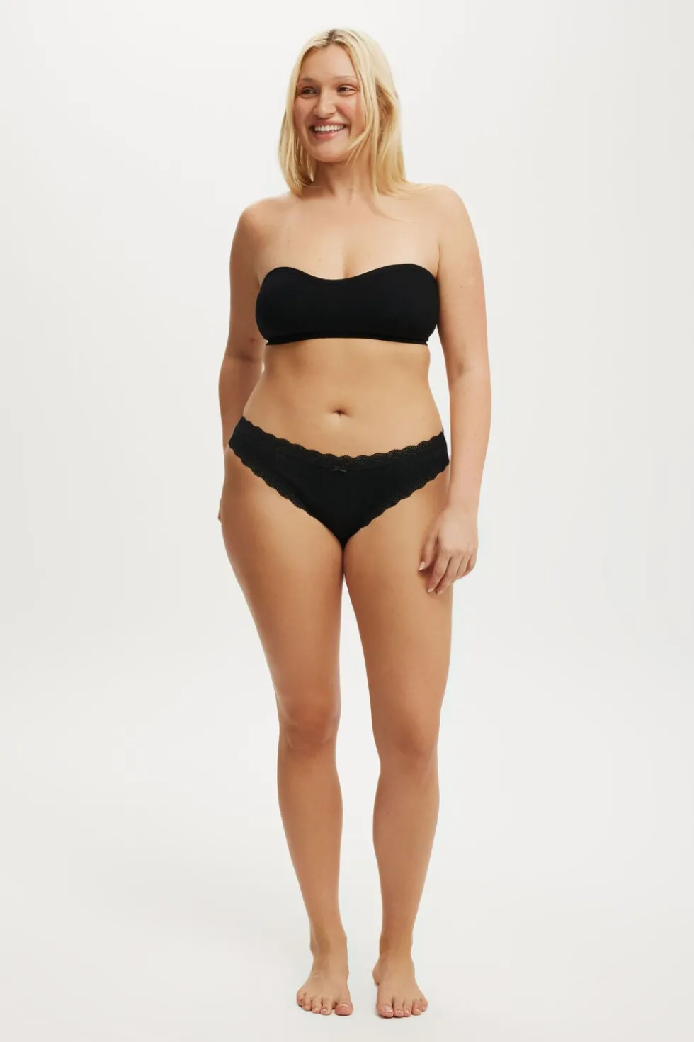 Organic Cotton Lace Bikini Brief