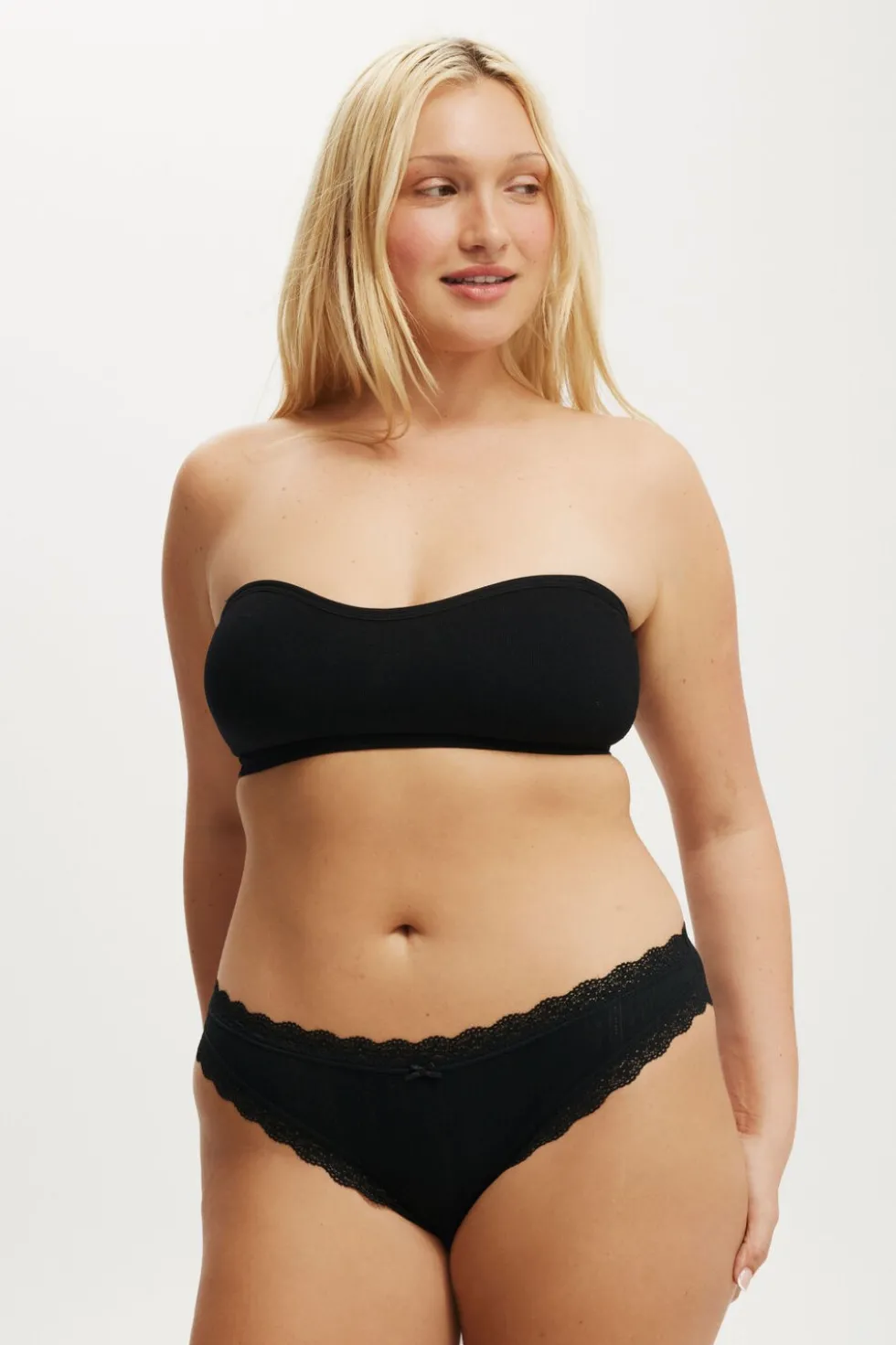 Organic Cotton Lace Bikini Brief