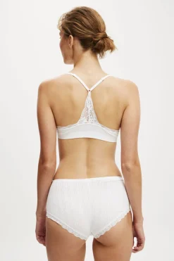 Organic Cotton Lace Boyshort Brief