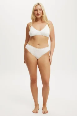Organic Cotton Lace Cheeky Brief