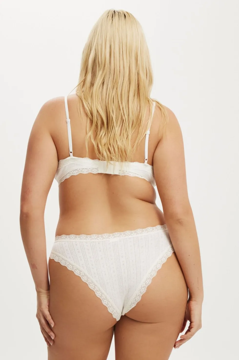 Organic Cotton Lace Cheeky Brief