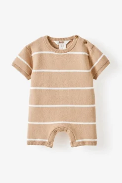 Organic Knit Short Sleeve All In One