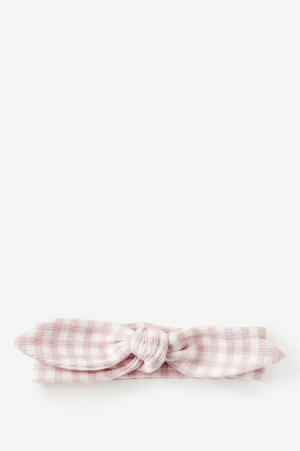 Organic Pointelle Bow Headband