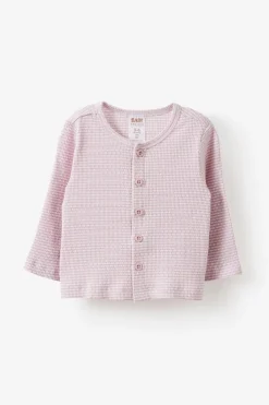 Organic Pointelle Cardigan
