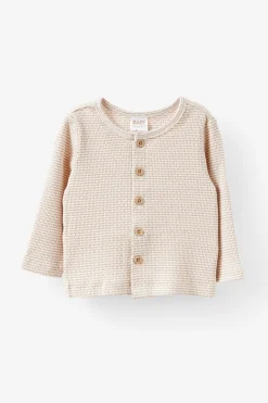 Organic Pointelle Cardigan