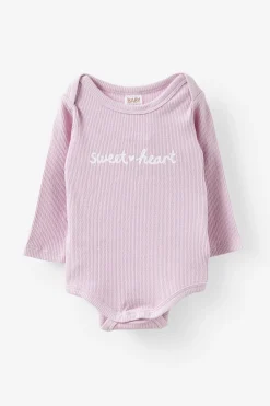 Organic Pointelle Long Sleeve Bubbysuit
