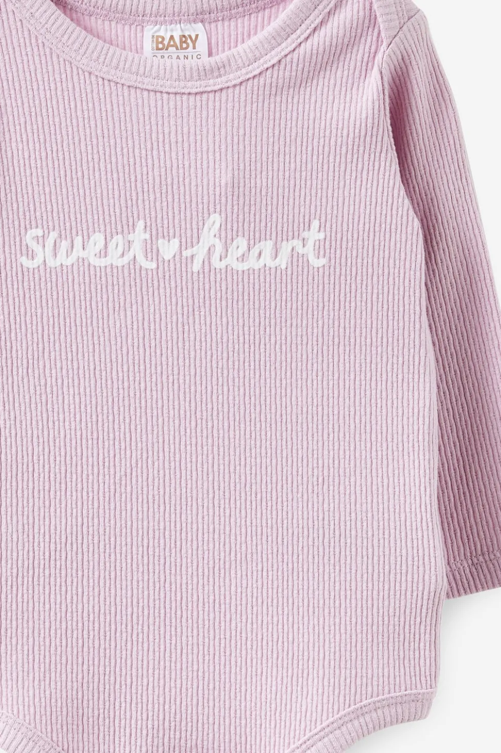 Organic Pointelle Long Sleeve Bubbysuit