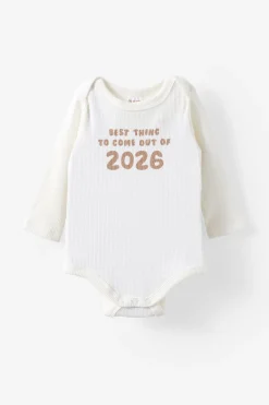 Organic Pointelle Long Sleeve Bubbysuit