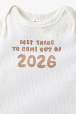 Organic Pointelle Long Sleeve Bubbysuit