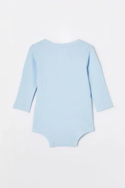 Organic Pointelle Long Sleeve Bubbysuit