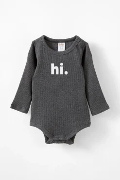 Organic Pointelle Long Sleeve Bubbysuit