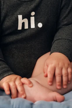 Organic Pointelle Long Sleeve Bubbysuit