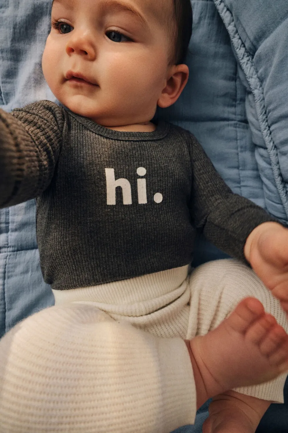 Organic Pointelle Long Sleeve Bubbysuit