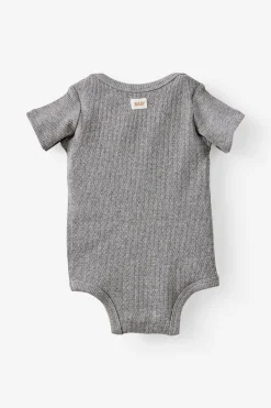 Organic Pointelle Short Sleeve Bubbysuit