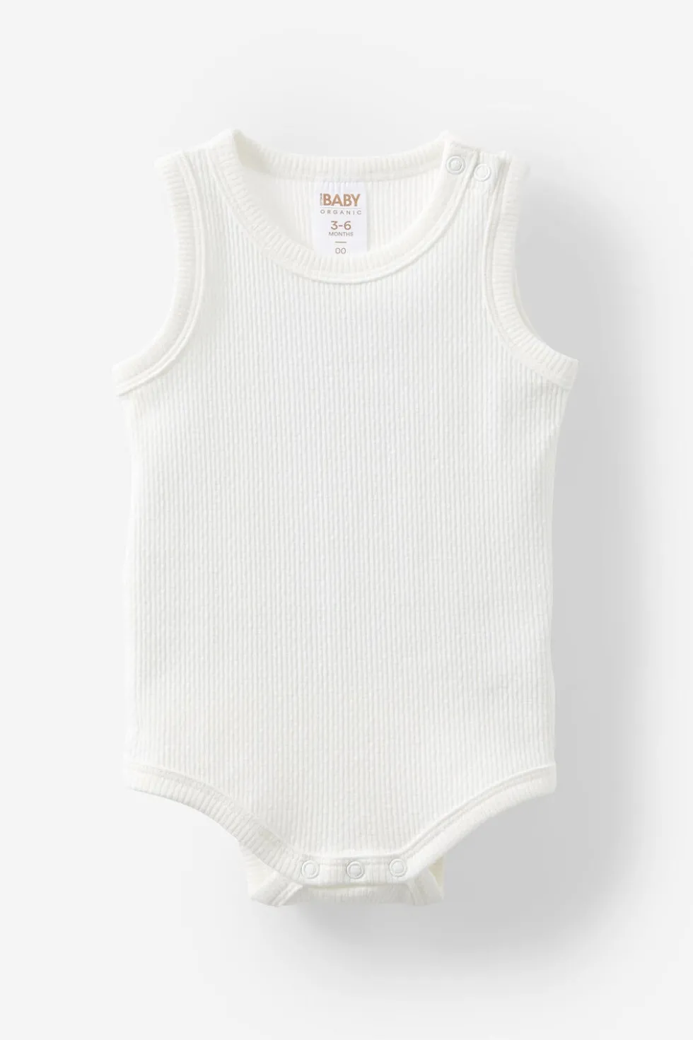 Organic Pointelle Sleeveless Bubbysuit