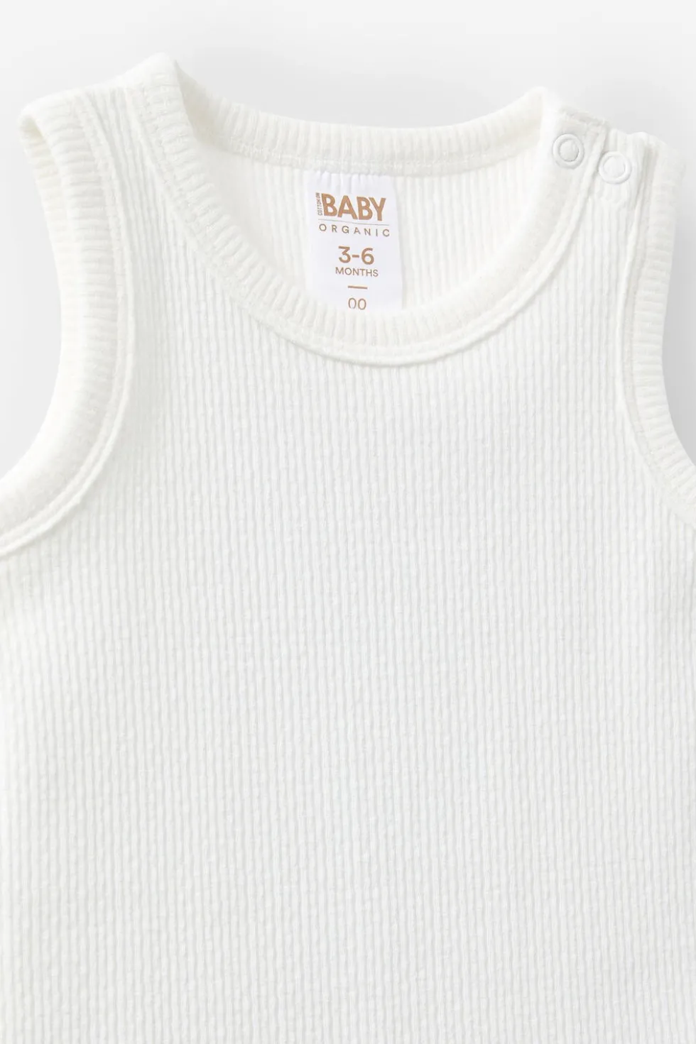Organic Pointelle Sleeveless Bubbysuit