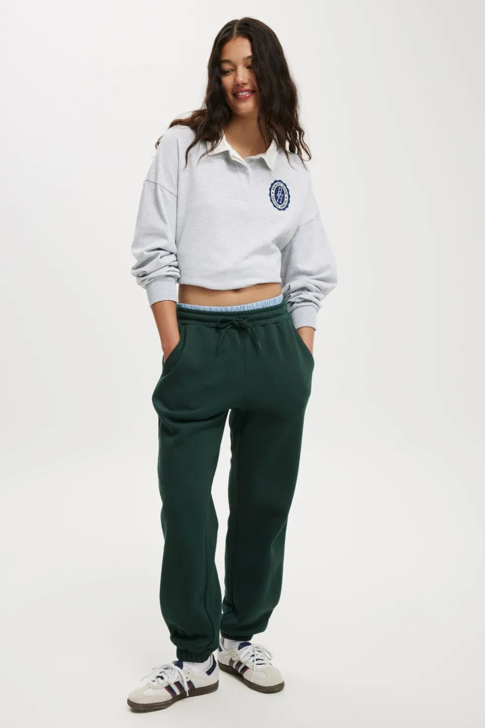 Oversized Long Sleeve Polo